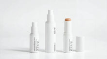 ARNEUX BALANCE organic dark spot routine, CORRECT, EVEN and BLEND on white background, COSMOS certified