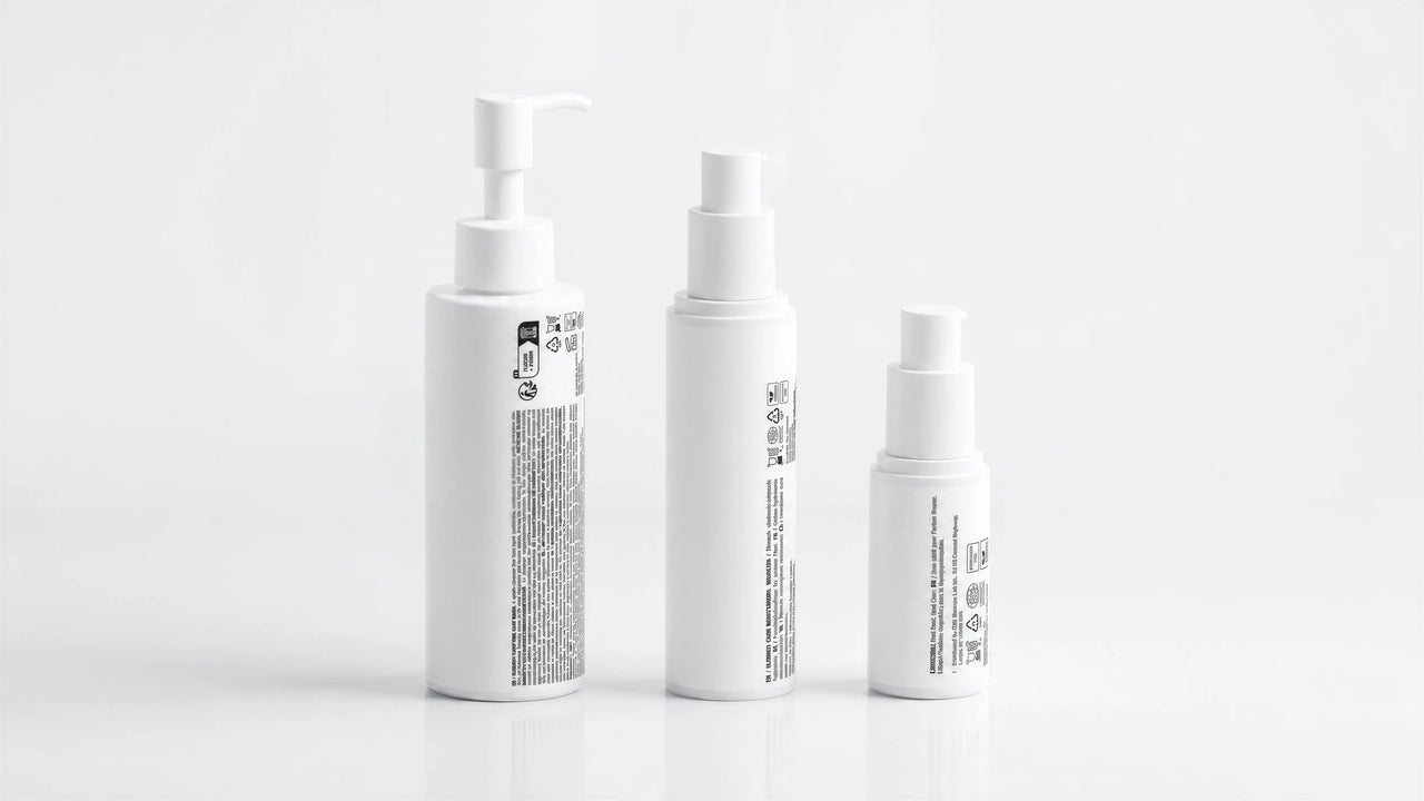 ARNEUX CLARIFY organic acne routine, CLEAR, CALM and CORRECT on white background, COSMOS certified