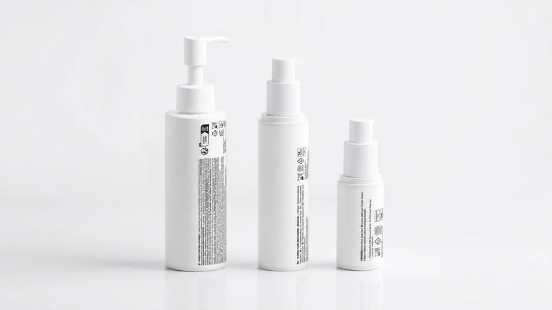 ARNEUX CLARIFY organic acne routine, CLEAR, CALM and CORRECT on white background, COSMOS certified