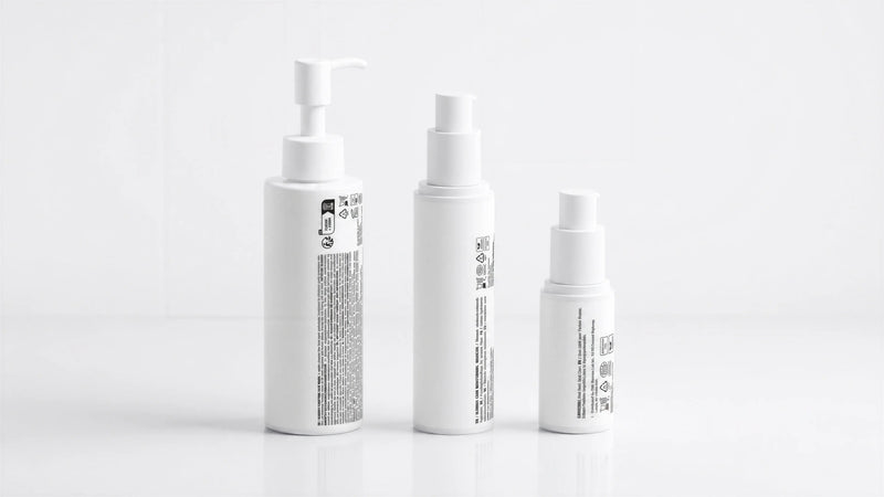 ARNEUX CLARIFY organic acne routine, CLEAR, CALM and CORRECT on white background, COSMOS certified