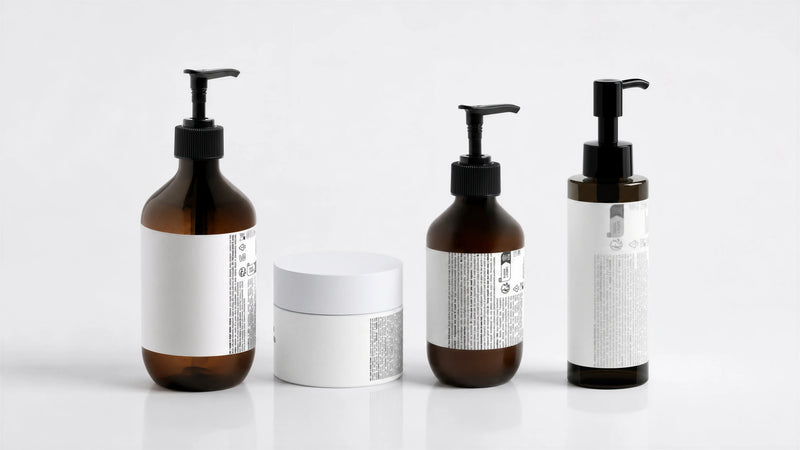 ARNEUX ELEVATE complete organic body care set, LATHER, REFINE, HYDRATE and NOURISH on white background