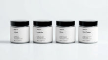 ILLUMINATE Travel Candle Set by ARNEUX, four natural soy wax candles in Ember, Lavender, Moss and Wild Flower