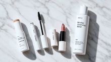 ARNEUX READY organic everyday makeup routine lifestyle shot, CC cream, mascara and lipstick, COSMOS certified