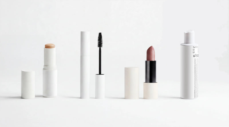 ARNEUX READY organic makeup routine, BLEND CC cream, DEFINE mascara, MATTE lipstick and BARE micellar water