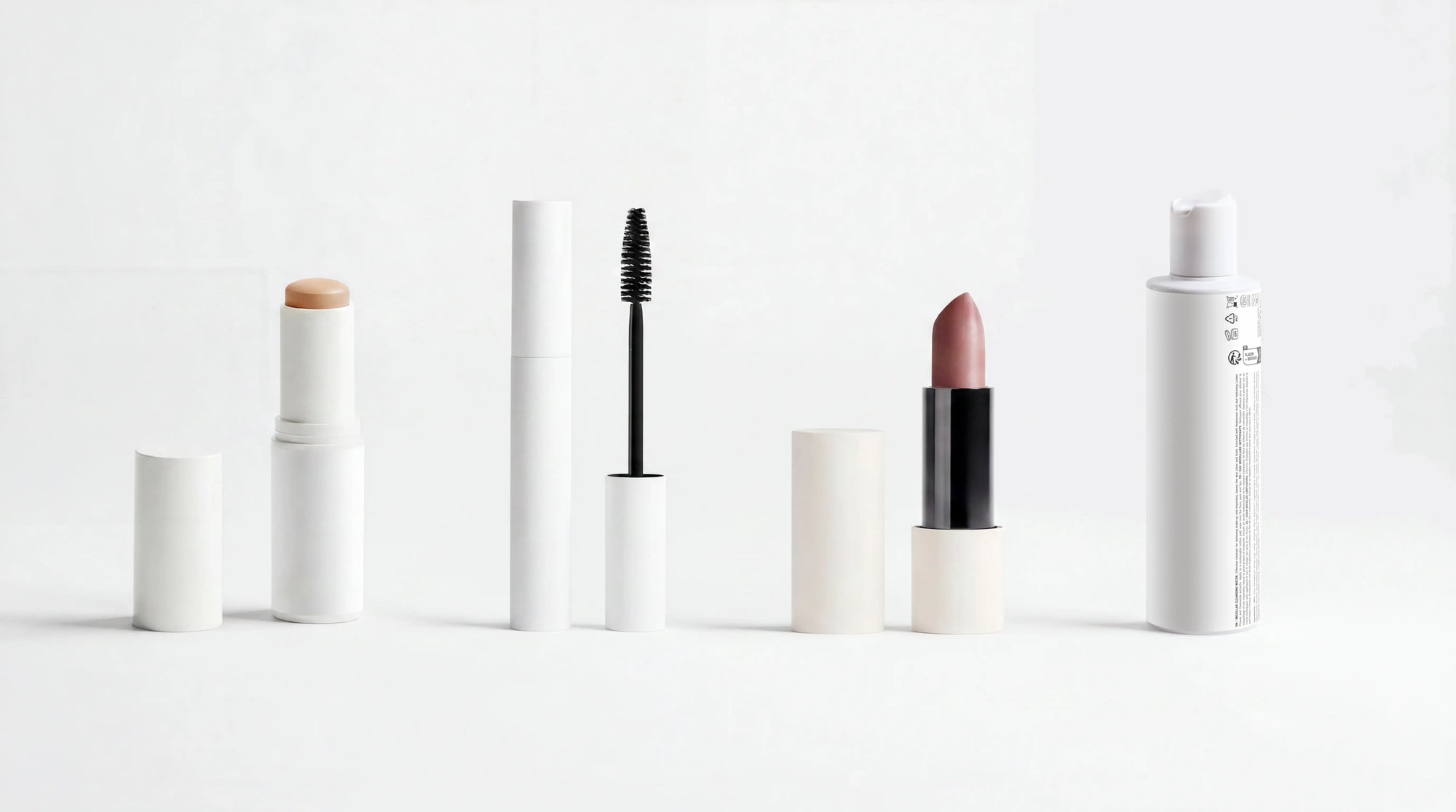 ARNEUX READY organic makeup routine, BLEND CC cream, DEFINE mascara, MATTE lipstick and BARE micellar water