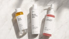 ARNEUX REMOVE organic double cleanse routine lifestyle shot, biphasic remover, micellar water and facial wash
