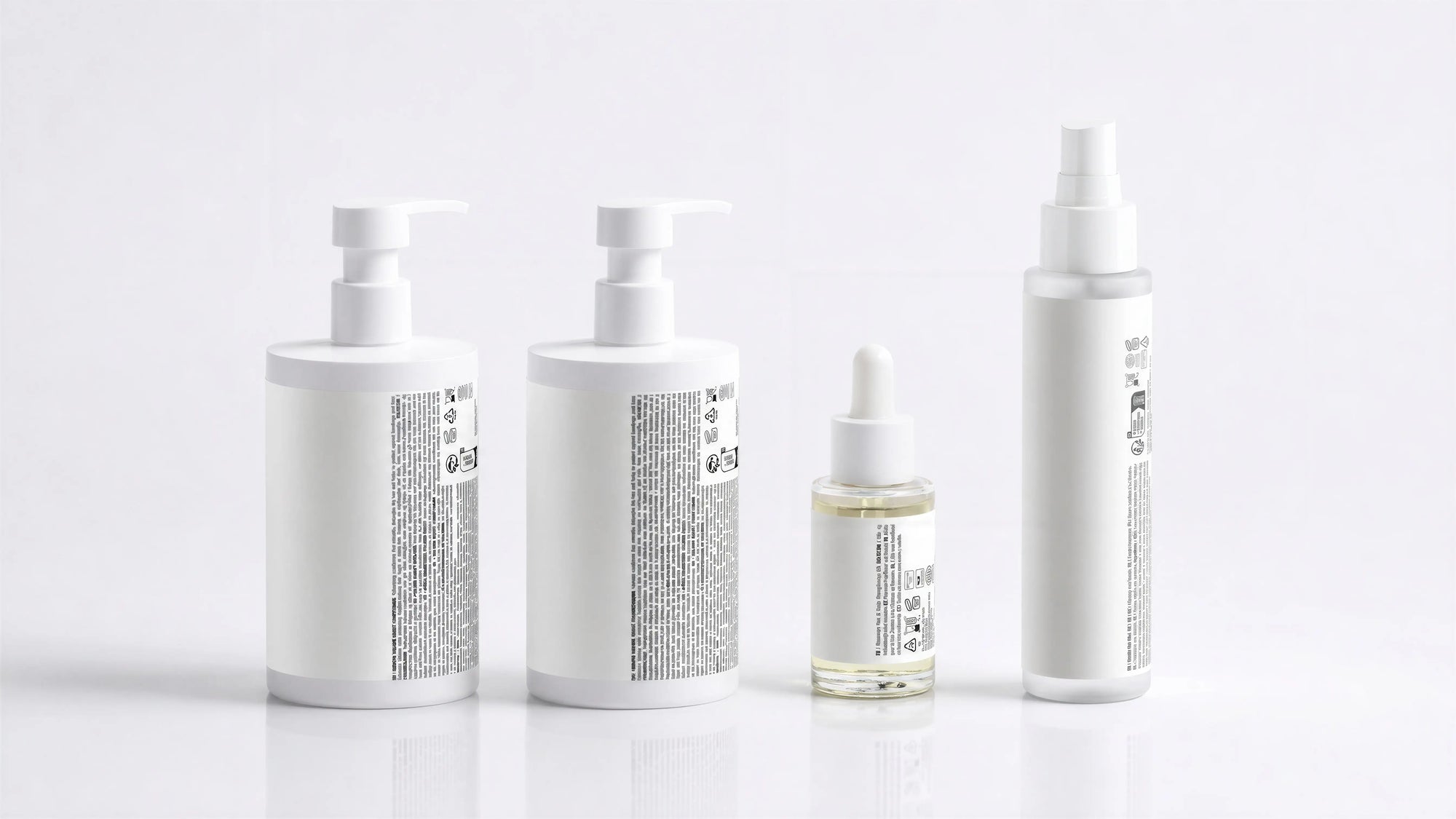 Complete ARNEUX RESTORE organic keratin hair routine, four full-size products on white background
