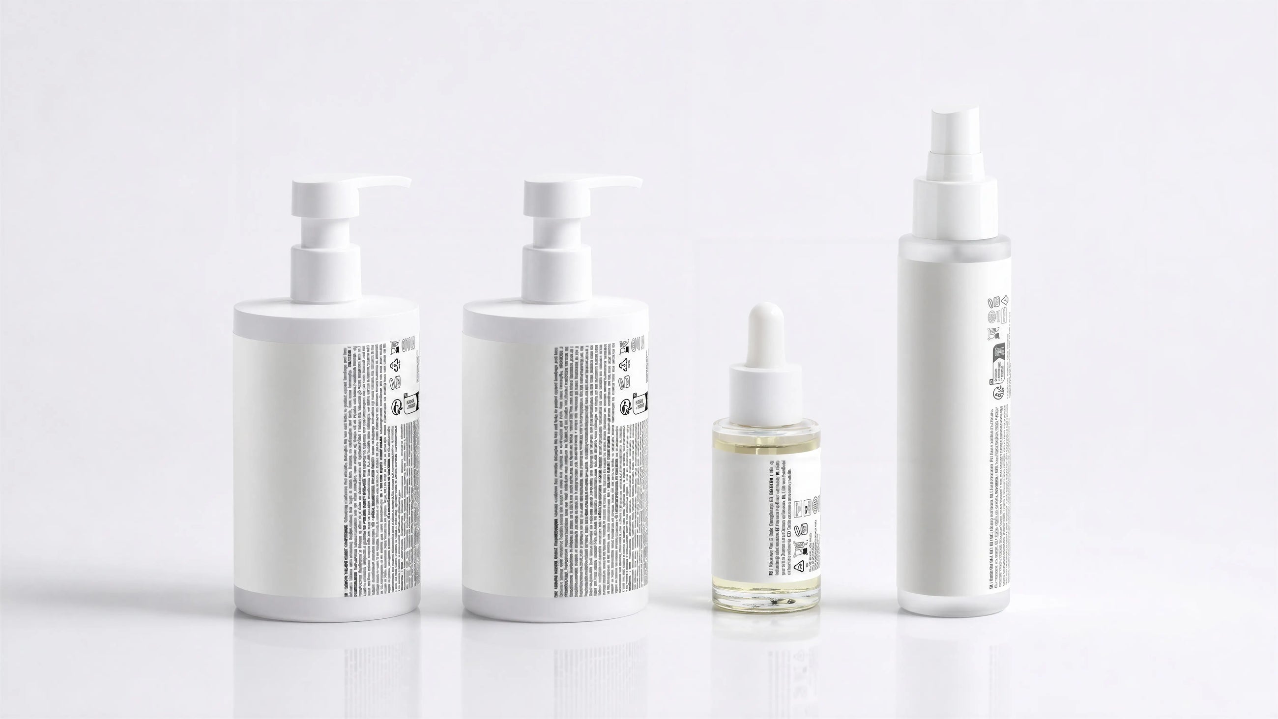Complete ARNEUX RESTORE organic keratin hair routine, four full-size products on white background