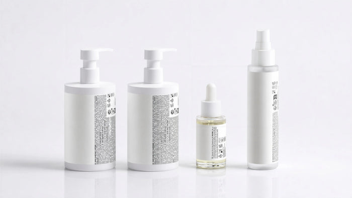 Complete ARNEUX RESTORE organic keratin hair routine, four full-size products on white background