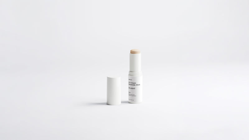 Arneux BLEND CC cream ceramide stick shade 20 Light extended with cap on grey background