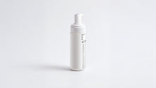 CLOUD foaming baby wash pump bottle back label and side view on white background