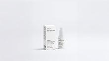 CORRECT dark spot care bottle and box packaging set on grey background