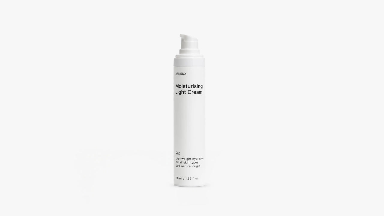 Arneux DAY moisturizing light cream pump bottle, front label on white background