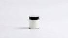 EMBER travel candle glass jar back label and side view, hand-poured natural soy wax cotton wick