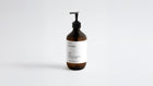 LATHER body wash amber pump bottle clean studio front view on white background