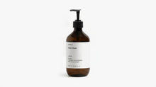 Arneux LATHER body wash amber bottle Vanilla scent, front label on grey background