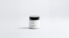 Arneux LAVENDER travel candle glass jar with black lid, calming soy wax candle front view on grey background