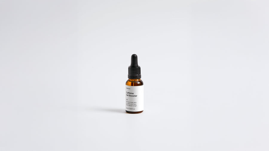 Arneux LIFT caffeine gel booster amber dropper bottle, front label on white background