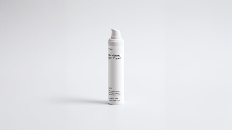 Arneux NIGHT nourishing rich cream pump bottle, front label on white background