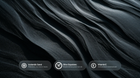 Swirling dark volcanic mineral texture with Icelandic sand, olive squalane and vitamin E callouts