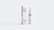 REST sensitive skin overnight cream bottle and box packaging set on grey background