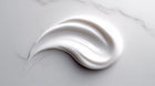 Sensitive skin overnight cream soft texture swatch on white marble, lightweight creamy consistency