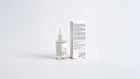 SHIELD prebiotic barrier serum bottle beside box back panel showing full ingredient list