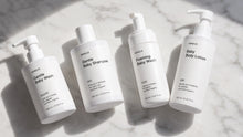 LITTLE baby collection four bottles with lay flat on marble